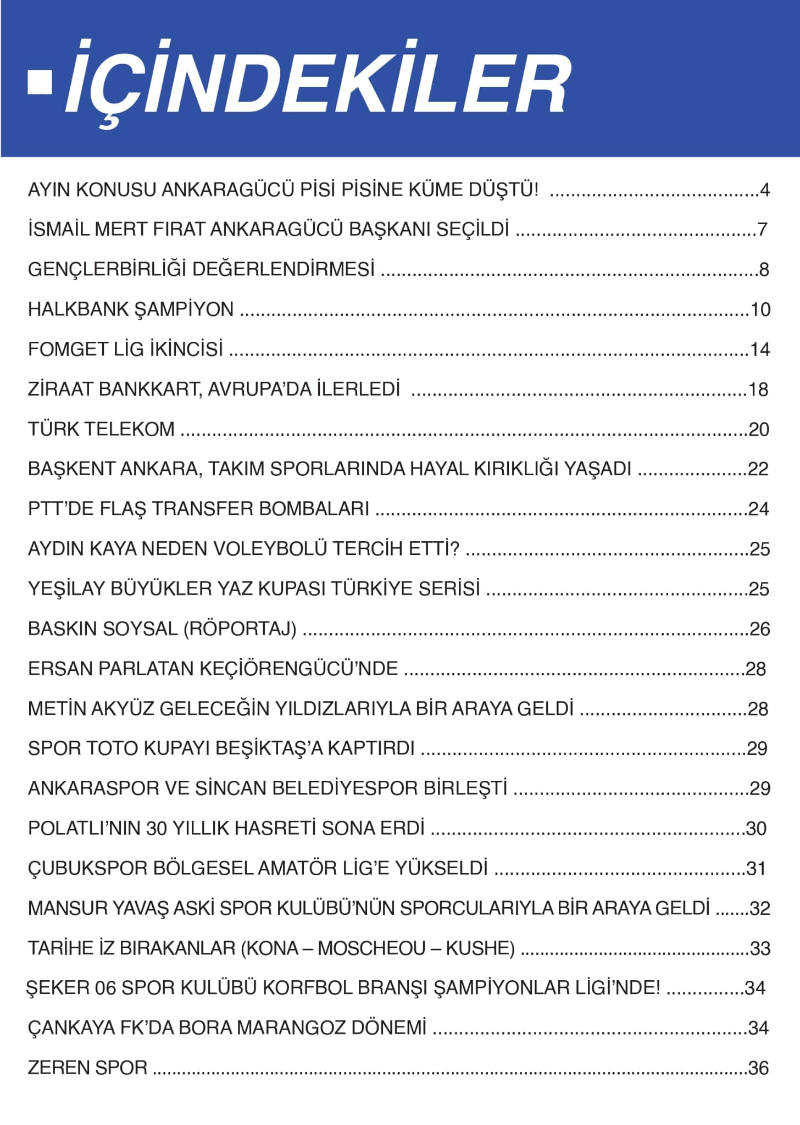 SPORANKİ DERGİSİNİN TEMMUZ AYI 1.SAYISI