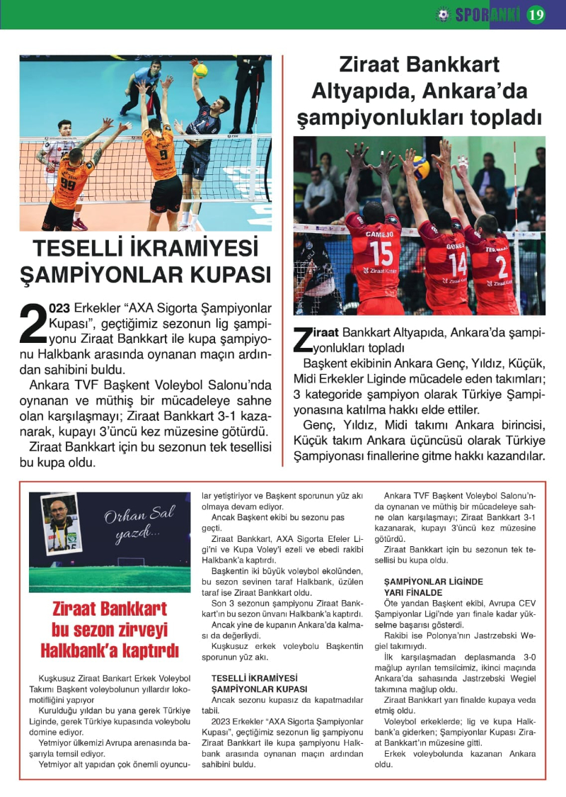 SPORANKİ DERGİSİNİN TEMMUZ AYI 1.SAYISI