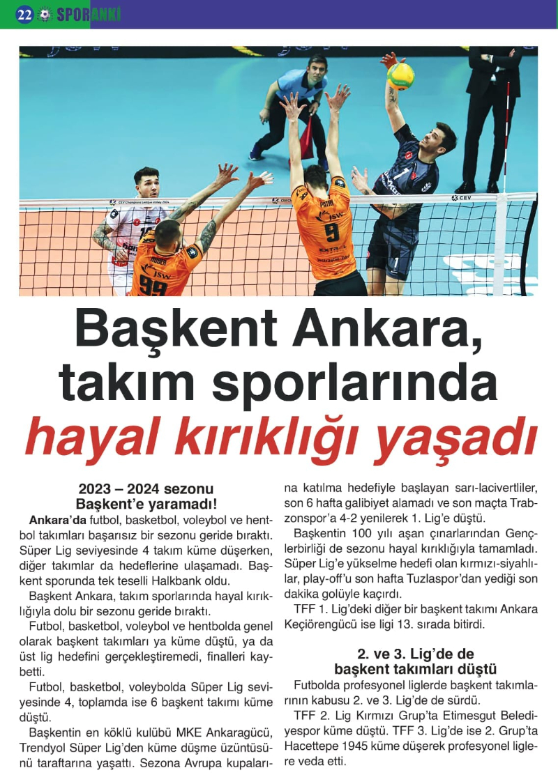 SPORANKİ DERGİSİNİN TEMMUZ AYI 1.SAYISI