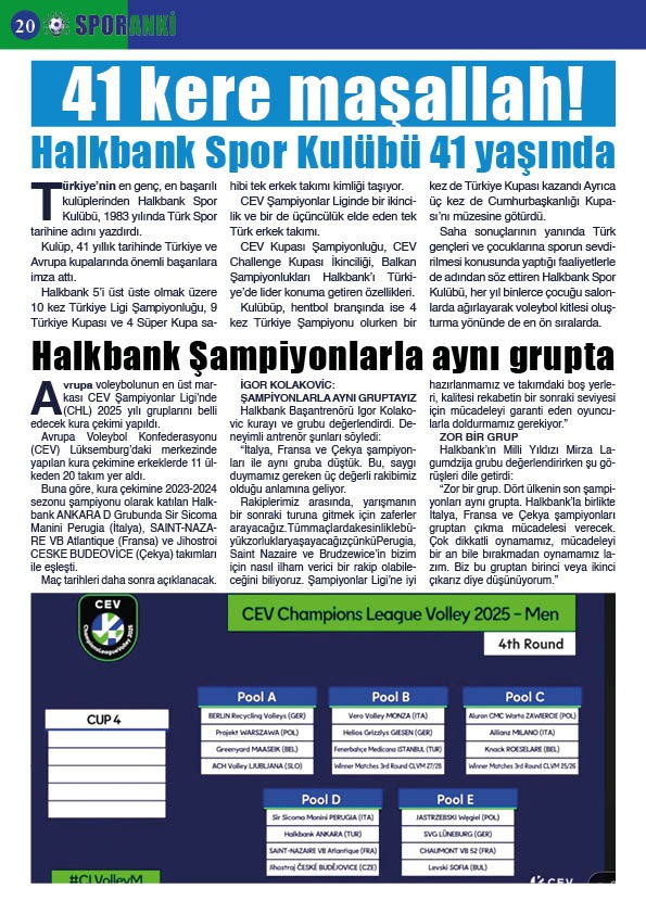 SPORANKİ DERGİSİ AĞUSTOS AYI 2.SAYISI