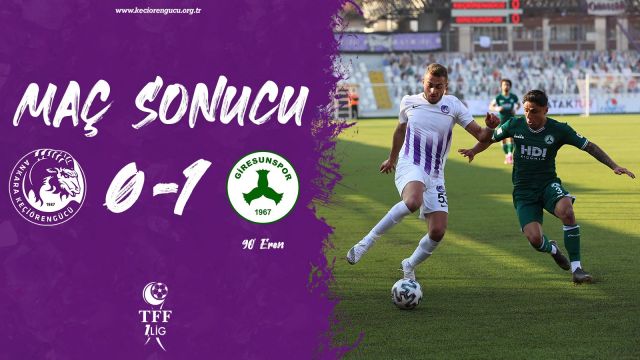 Keçiörengücü'ne nazar değidi 0-1!