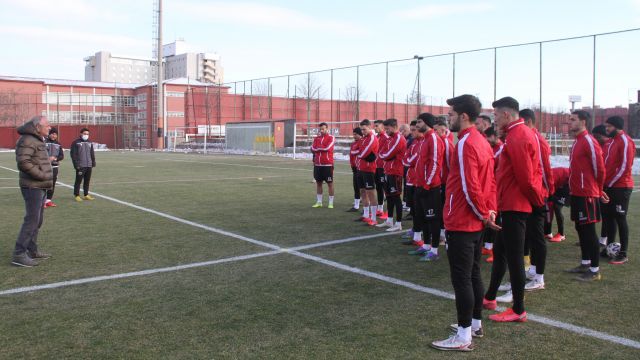 Murat Cavcav, Trabzonspor maçı öncesi futbolculara başarılar diledi