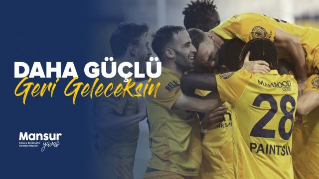 Mansur Yavaş'tan Ankaragücü paylaşımı: "Seneye tekrar Süper Lig'e kavuşacağız"