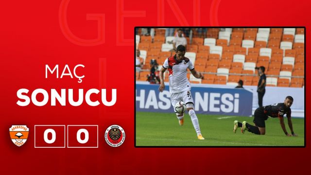 Gençler ilk puanını Adana'dan getirdi 0-0