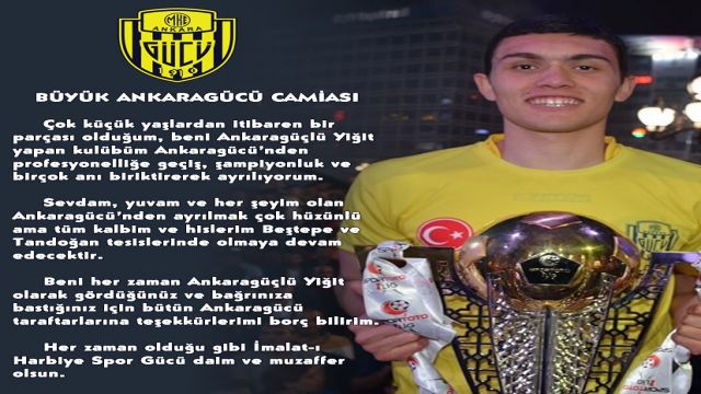 Yiğit Kafkasyalı Ankaragücü'ne veda etti