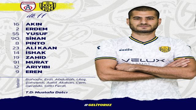 İşte Ankaragücü'nün Altınordu 11'i