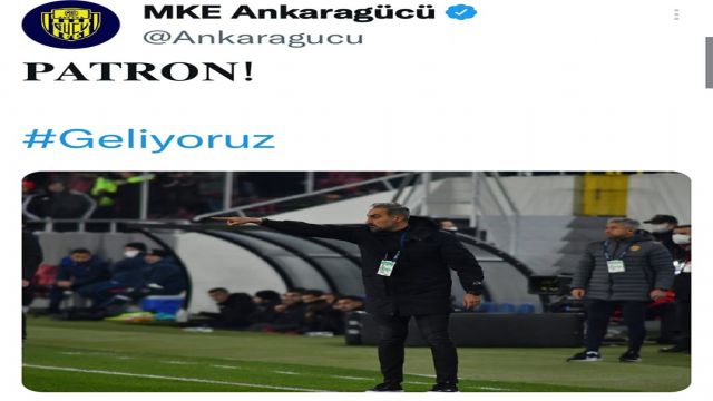 Kulüp paylaştı... Ankaragücü'nün "Patron" u !