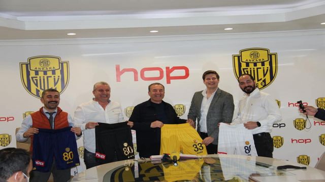 Ankaragücü ile Hop Teknoloji A.Ş. arasında sponsorluk anlaşması