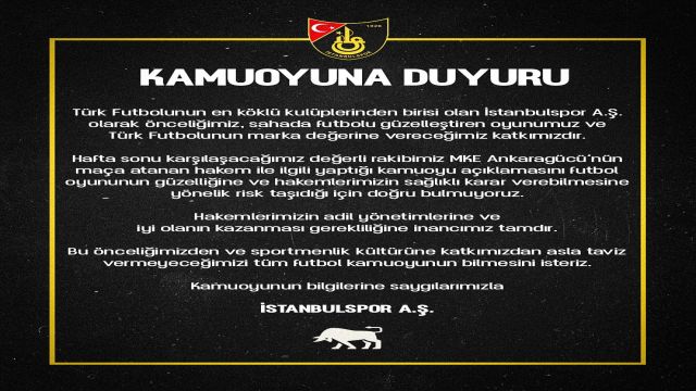 Ankaragücü açıklama yaptı, İstanbulspor karşılık verdi !