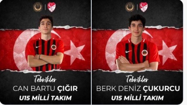 Gençlerbirliği'nin U15’teki Milli gururları