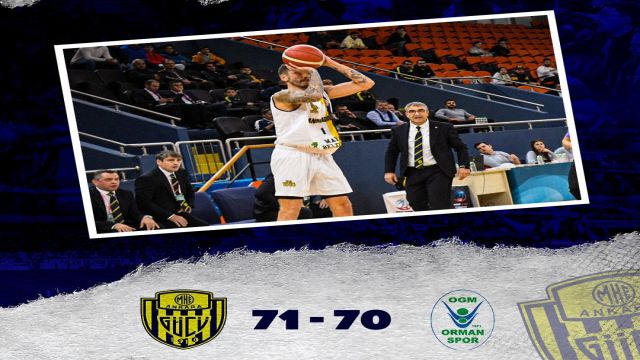 Müthiş maçta kazanan Ankaragücü 71-70