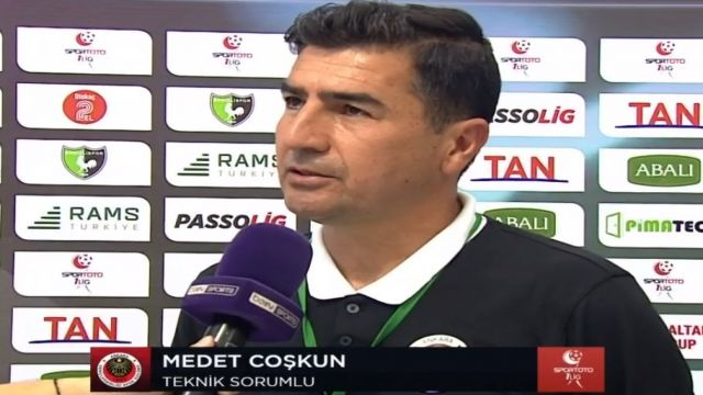 Medet Coşkun: “3 puan alamadığımız için üzgünüz