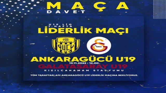 MKE Ankaragücü, Galatasaray ile liderlik maçına çıkacak