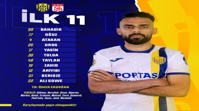 MKE Ankaragücü - Sivasspor hazırlık maçı başladı...