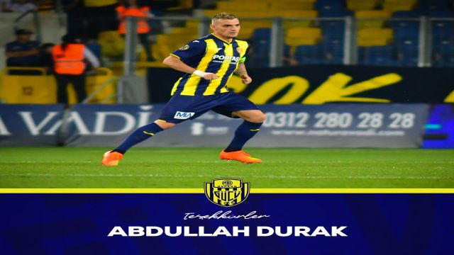 Ankaragücü'nden Abdullah Durak'a teşekkür !