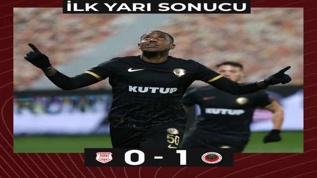 İlk yarı sonucu. Pendikspor 0-1 Gençlerbirliği