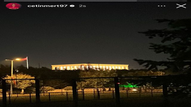 Mert Çetin'den Ankara ve Anıtkabir paylaşımı geldi...