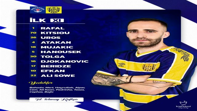 Kasımpaşa 1 - MKE Ankaragücü 0 İlk yarı sona erdi..