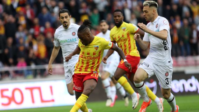 Mondihome Kayserispor, VavaCars Fatih Karagümrük ile 2-2 berabere kaldı