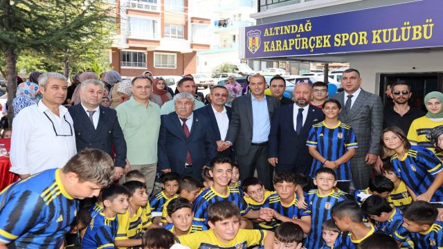 Altındağ Karapürçekspor'un yeni hizmet yeri törenle açıldı...