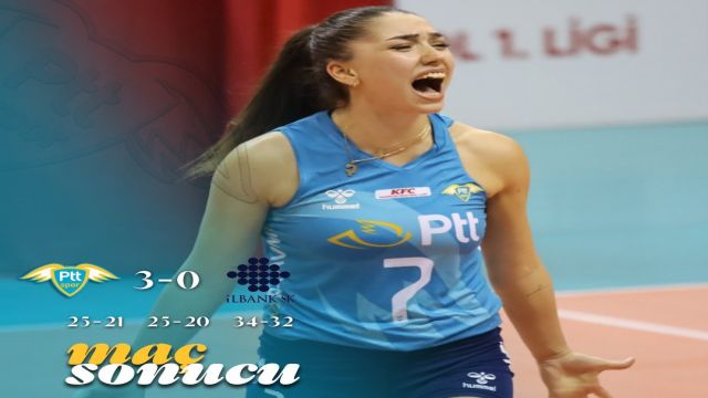 PTT Spor, İlbank'ı set vermeden geçti 3-0