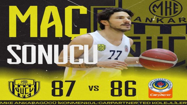 Ankaragücü basketbolda son nefeste kazandı