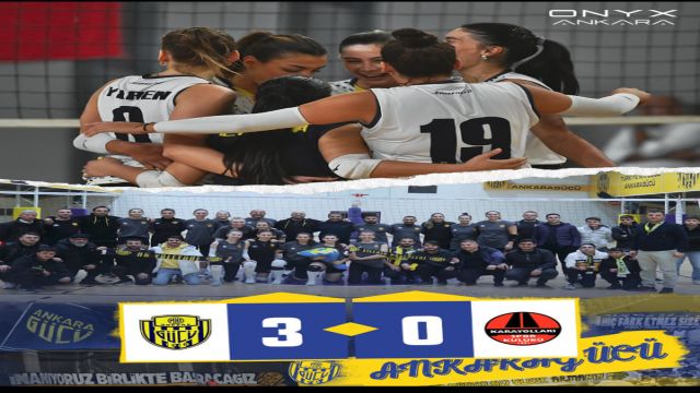 Ankaragücü voleybolda ilk galibiyetini aldı