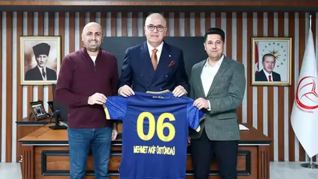 Ankaragücü'nden TVF Başkanı Mehmet Akif Üstündağ'a ziyaret