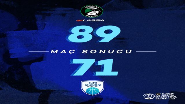 Darüşşafaka Lassa: 89 - Türk Telekom: 71